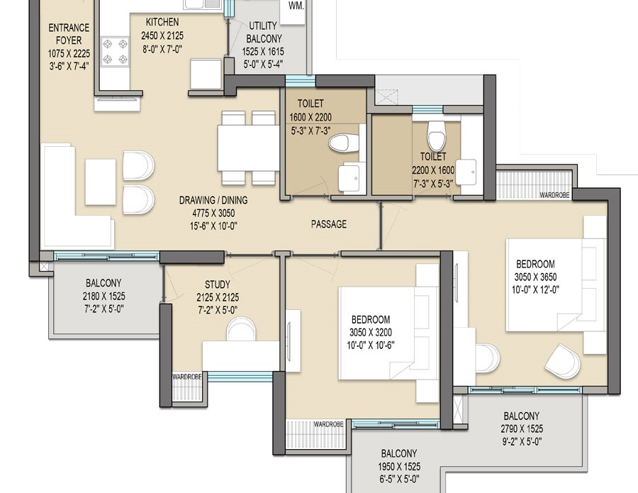 3BHK